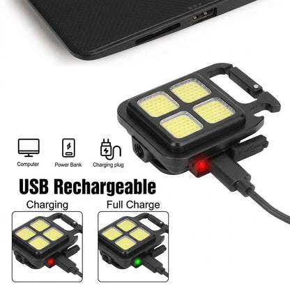 Last Day Promotion 50% OFF🔥TIMNAMY® Multifunctional Keychain Rechargeable Light