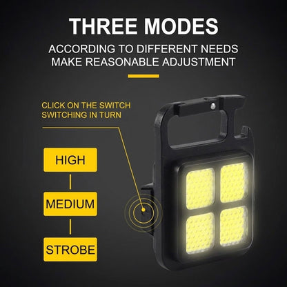 Last Day Promotion 50% OFF🔥TIMNAMY® Multifunctional Keychain Rechargeable Light