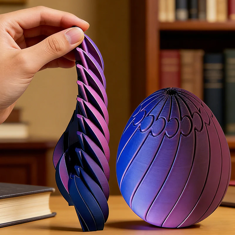 (🎁Last Day Promotion-48%OFF)TIMNAMY® 3D Printed Slippery Egg Fidget🎁
