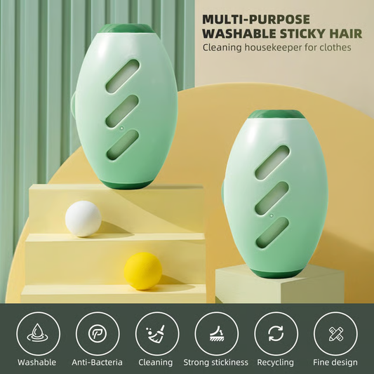 (⭐Last Day Promotion-90%OFF)TIMNAMY® Multifunctional Reusable Lint Roller Ball--Applicable soot, dust, grit,air, pet hair,cookie crumbs, food scraps,confetti, dandruff,ect ⭐