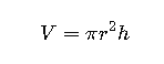 cylinder formula